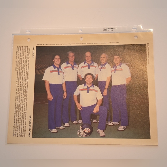 1982 Montreal Alouettes CFL Dimanche Derniere Heure Football Prints - Picture 4 of 9